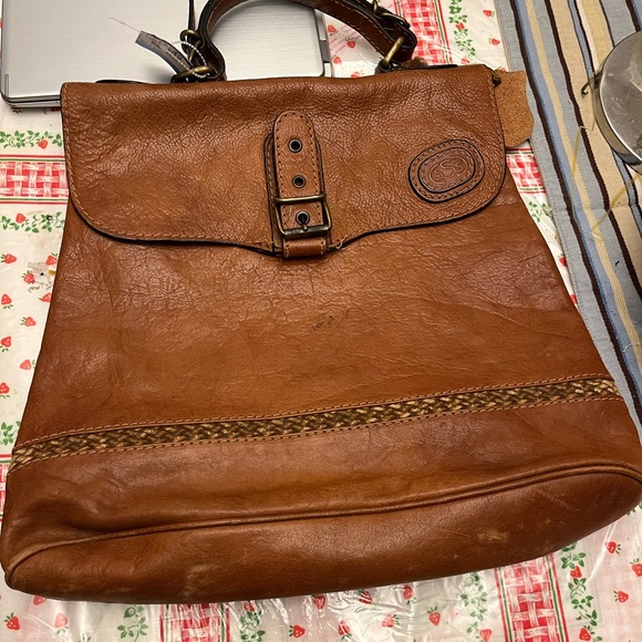 Vintage leather laptop bag  by Spigola - Picture 3 of 7